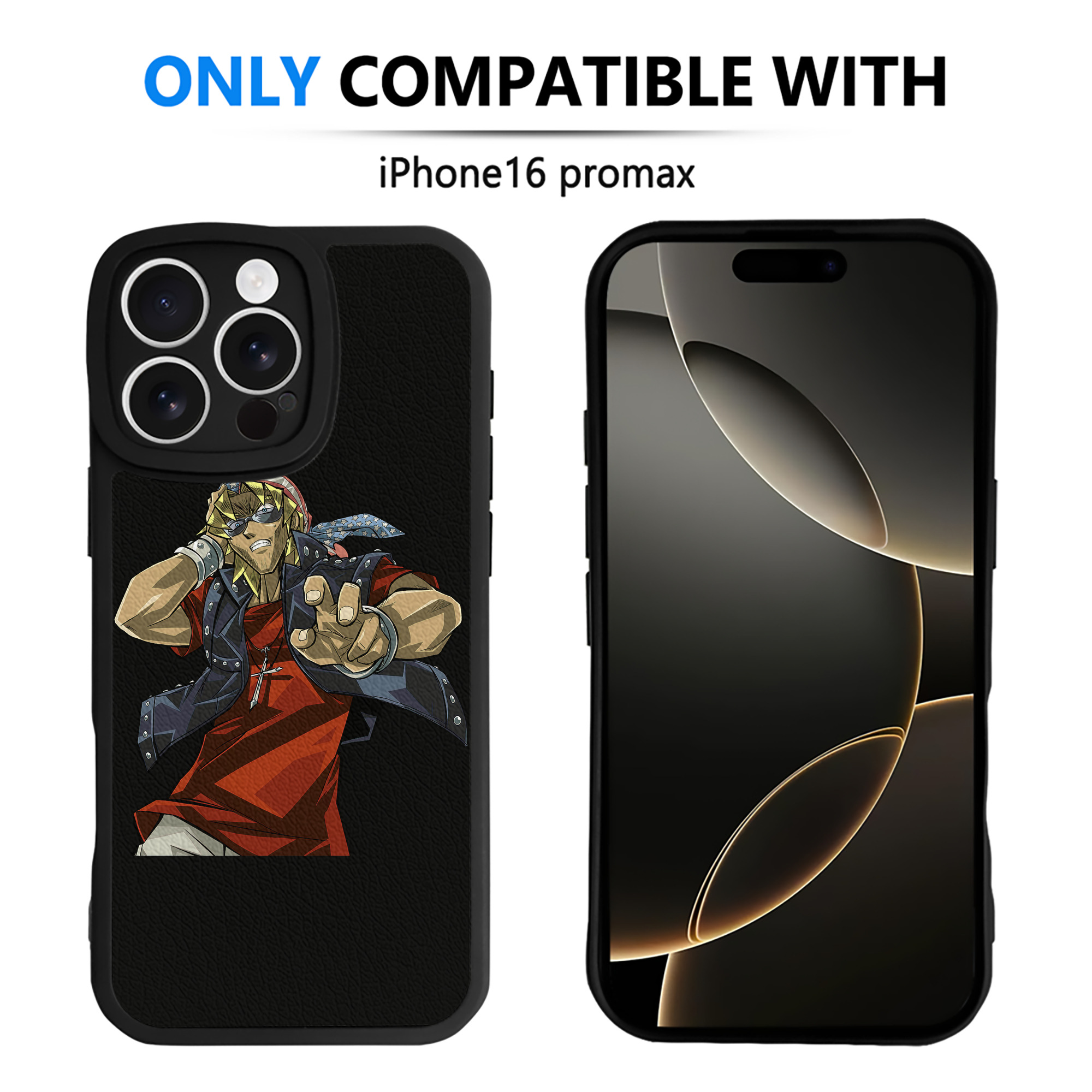 （画像用） 遊☆戯☆王 Yu-Gi-Oh! 【iPhone 16シリーズ対応】シリコンスマホケース（レザー調） 材質：シリコン